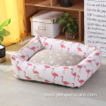 washable multi color rectangle luxury pet dog bed